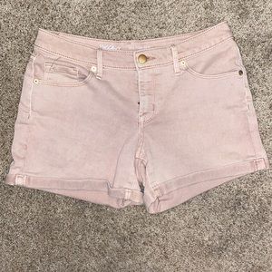 Light Pink Jean Shorts